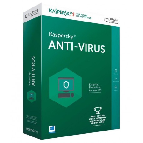 Kaspersky Anti-Virus 2018 ita 1User 1Y